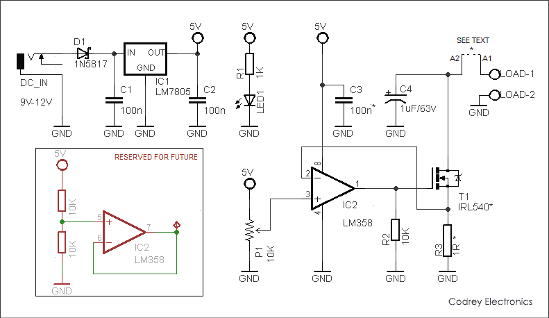 Simple Electronic Dc Load Codrey Electronics