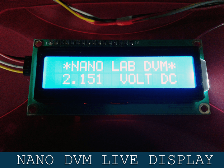 Nano Digital Voltmeter - Screen