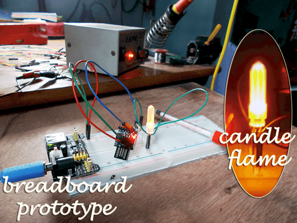 USB Xmas Candle - Author workbench