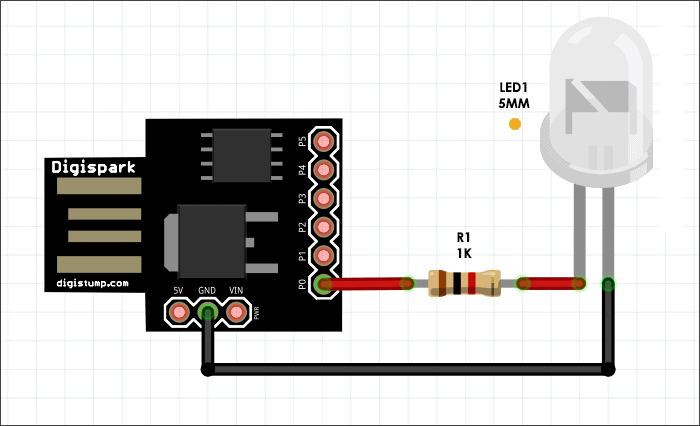 USB Xmas Candle - Fritzing