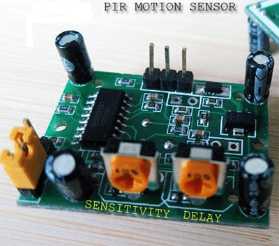 PIR Motion Sensor - Trim POT Location