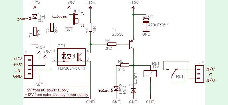 Universal Relay Module Circuit