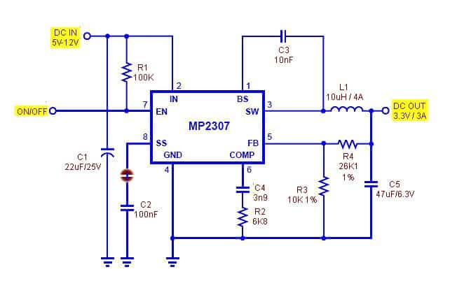 3V3 uC Power Supply -Schematic