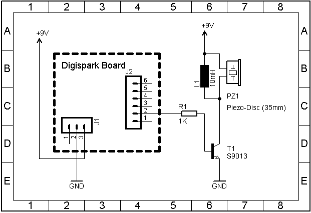 Digispark melody circuit