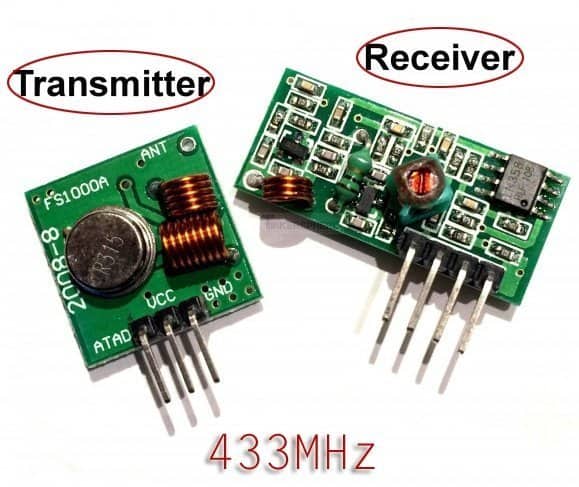 Simple Wireless Door Bell-433MHz RFMs