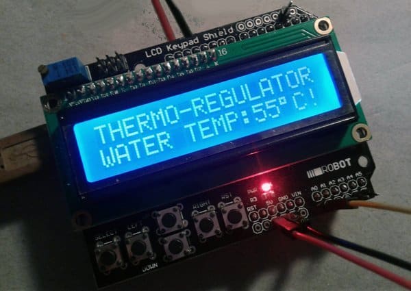 Simple Thermostat for Electric Geyser using Arduino