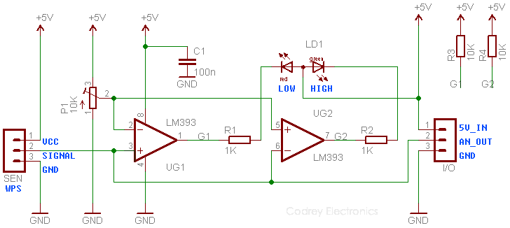 Water Pressure Sensor Test Module Circuit