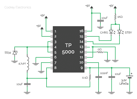 LiFePO4 Battery Charger- Circuit