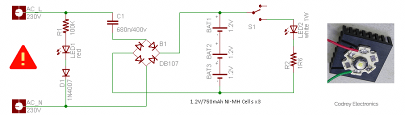 A Circuit Diagram Of A Torch