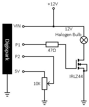 Digital Switch for Examination Lamp-Digital Regulator Circuit