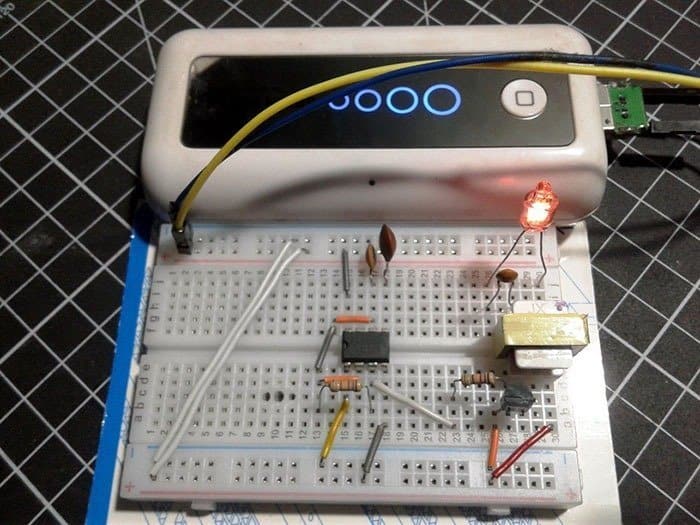 Neon Glow Bulb Tester-Breadboard Model_Run 5V