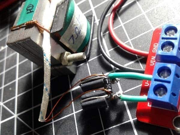 Lifting Electromagnet-Driver Setup