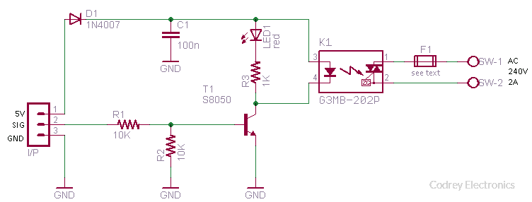 G3MB Solid State Relay Module Circuit v1