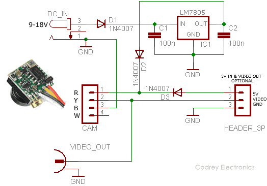 spy camera circuit