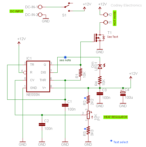 Build Your Quick & Dirty Foam Cutter-Hot Wire Regulator Circuit v1