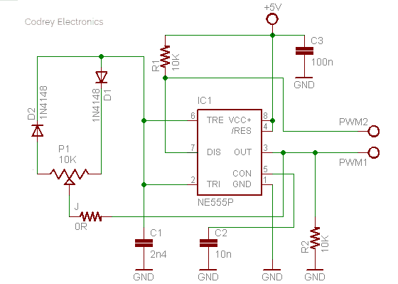 555 PWM Generator-Dual Channel PWM Circuit v1