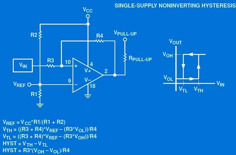 investing input comparator circuits