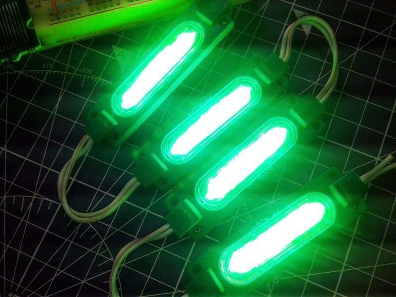 Fishing Light Attractor DIY-LEDs Closeup