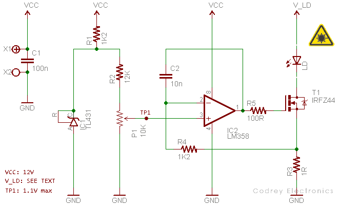 Laser Diode CC Driver Circuit v1