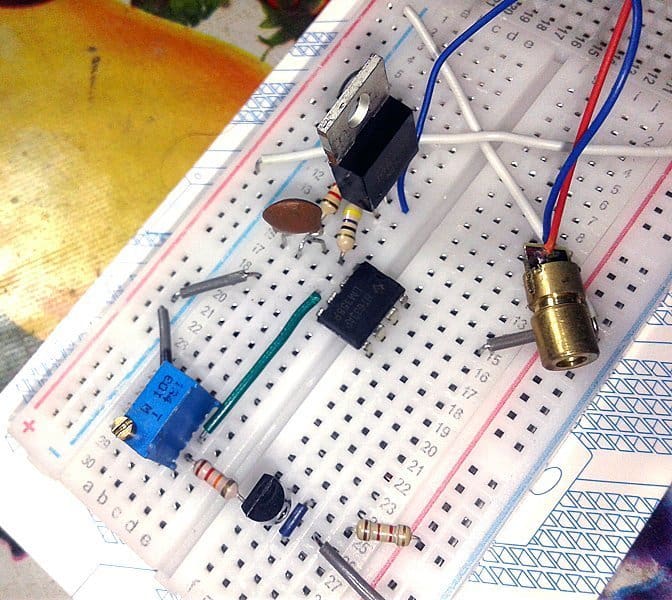 Laser Diode Driver-Breadboard Expt (1)