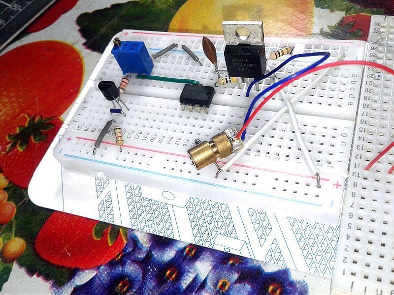 Laser Diode Driver-Breadboard Expt (2)