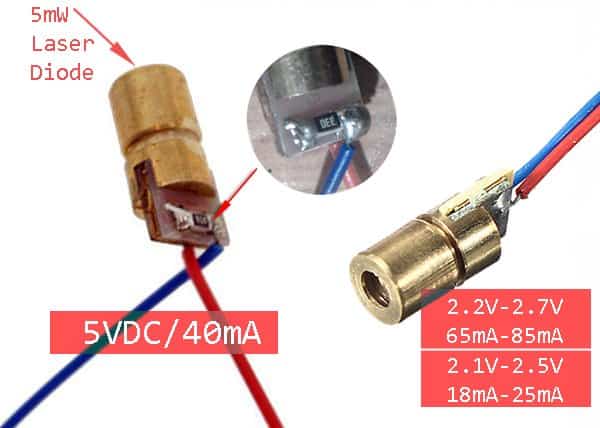 Laser Diode & Resistor