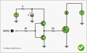 totem pole output driver