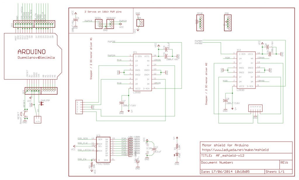 L293d Arduino Motor Driver Shield A Quick Walk Codrey Electronics