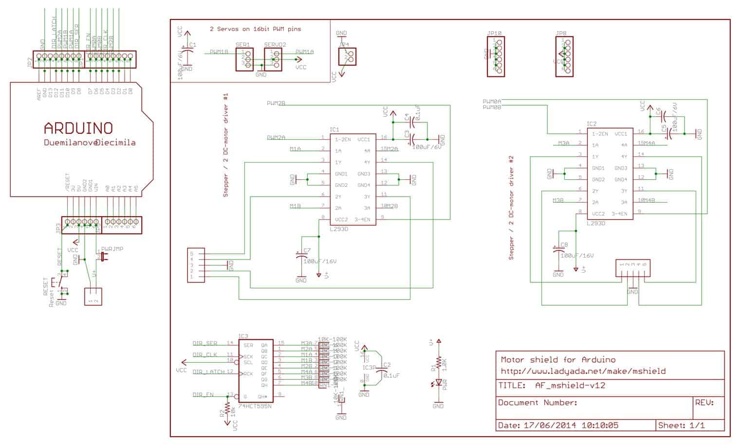 L293d Arduino Motor Driver Shield A Quick Walk Codrey Electronics