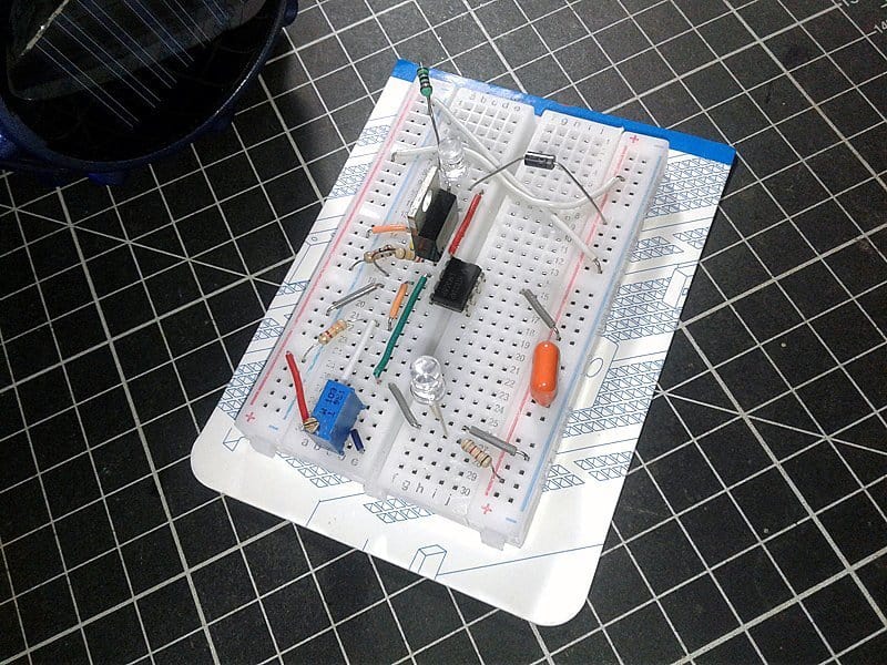 Solar Power Box Breadboard Assembly