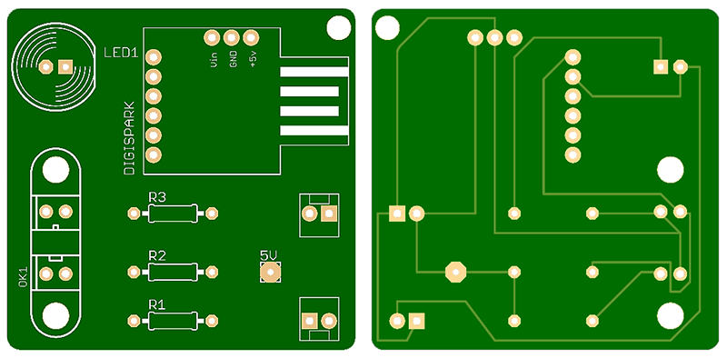 Funny Digital Toggle Switch Demo PCB Example