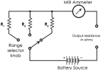 Construction of Ohmmeter Circuit