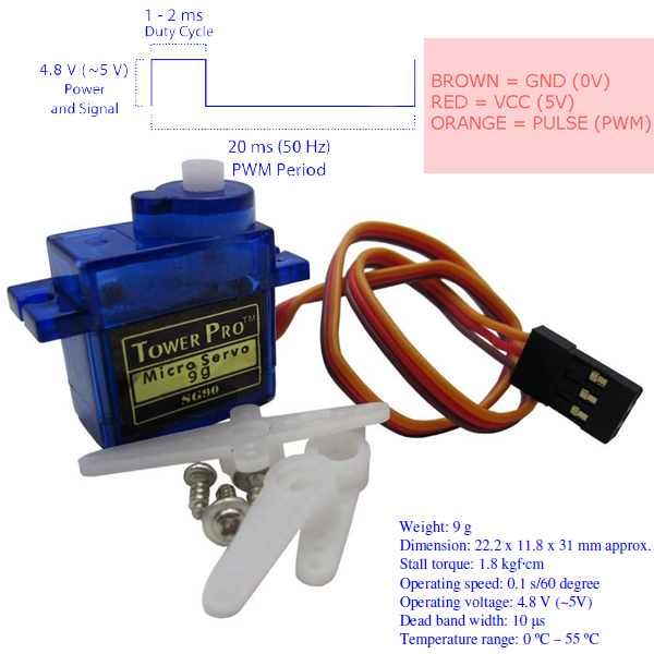 TowerPro SG90 9g Mini Servo