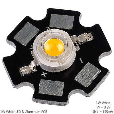 White LED1W Star