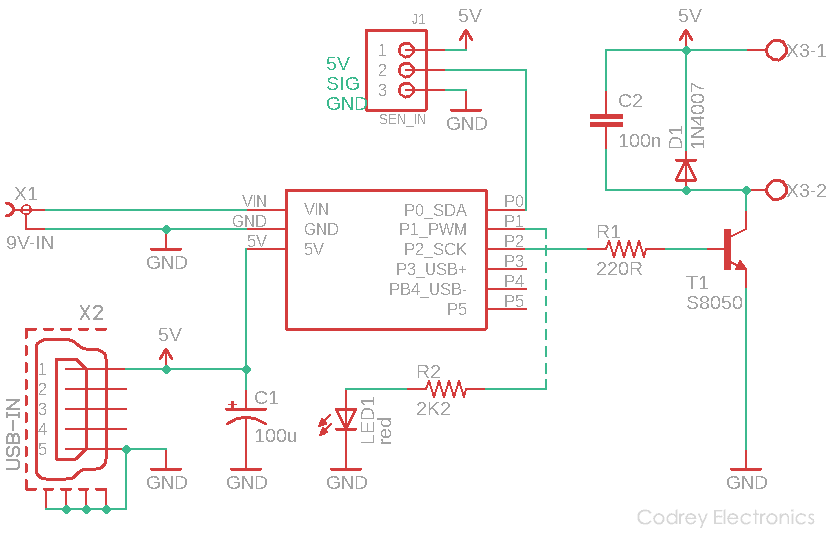 Fall Saver Infrared Bedside Alarm Schematic v1