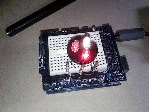 Arduino Artificial Fire Lamp Setup