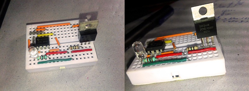 Digital Mosfet Breadboard Setup