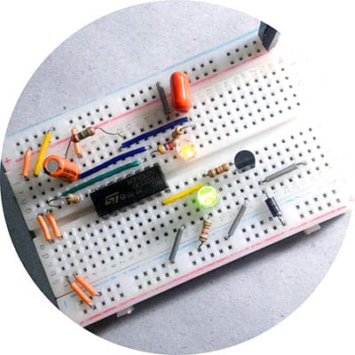 Automatic Fragrance Dispenser Breadboard Closeup