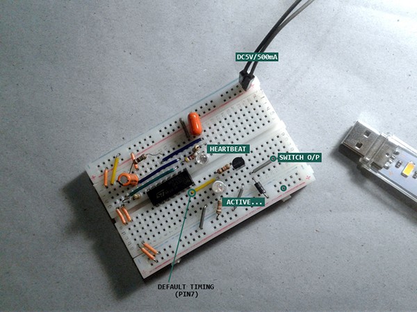 Automatic Fragrance Dispenser Breadboard Pointer