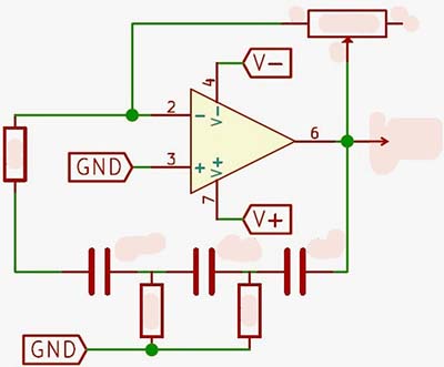 Op Amp PS Oscillator Circuit