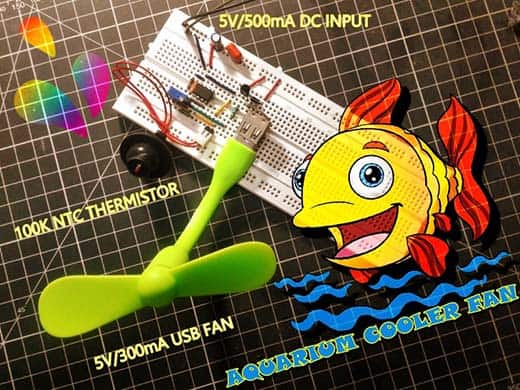 Aquarium Cooler Breadboard Test