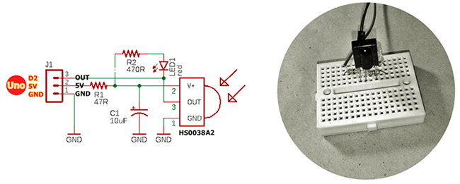 IRRX Arduino UNO TEST Circuit v1