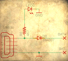 USB LiPo Crude Charger Circuit