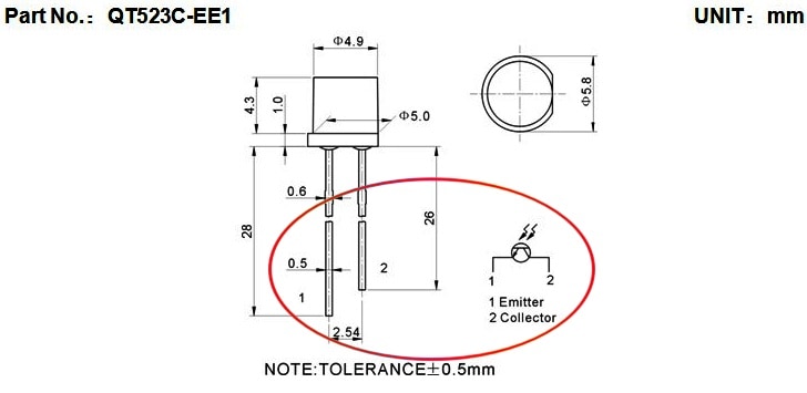 5800B QT523 C Pinout Data