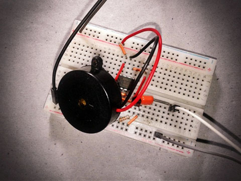 Lost Mode Alarm 555 Breadboard