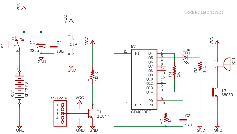 Driveway Alarm Schematic