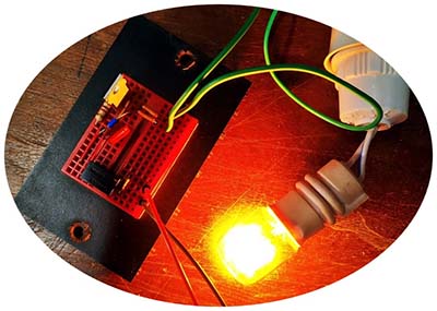 Arduino Garden Lights Controller Breadboard Test