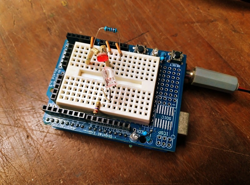 Arduino PID First Test Breadboard
