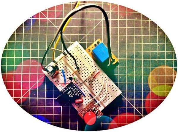 Automatic Driveway lights Breadboard Art