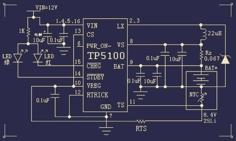 TP5100 Schematic